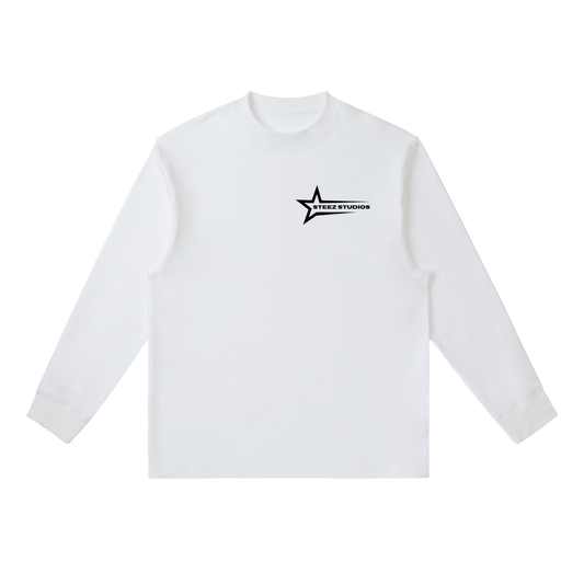 "COSMIC STEEZ" WHITE LONGSLEEVE