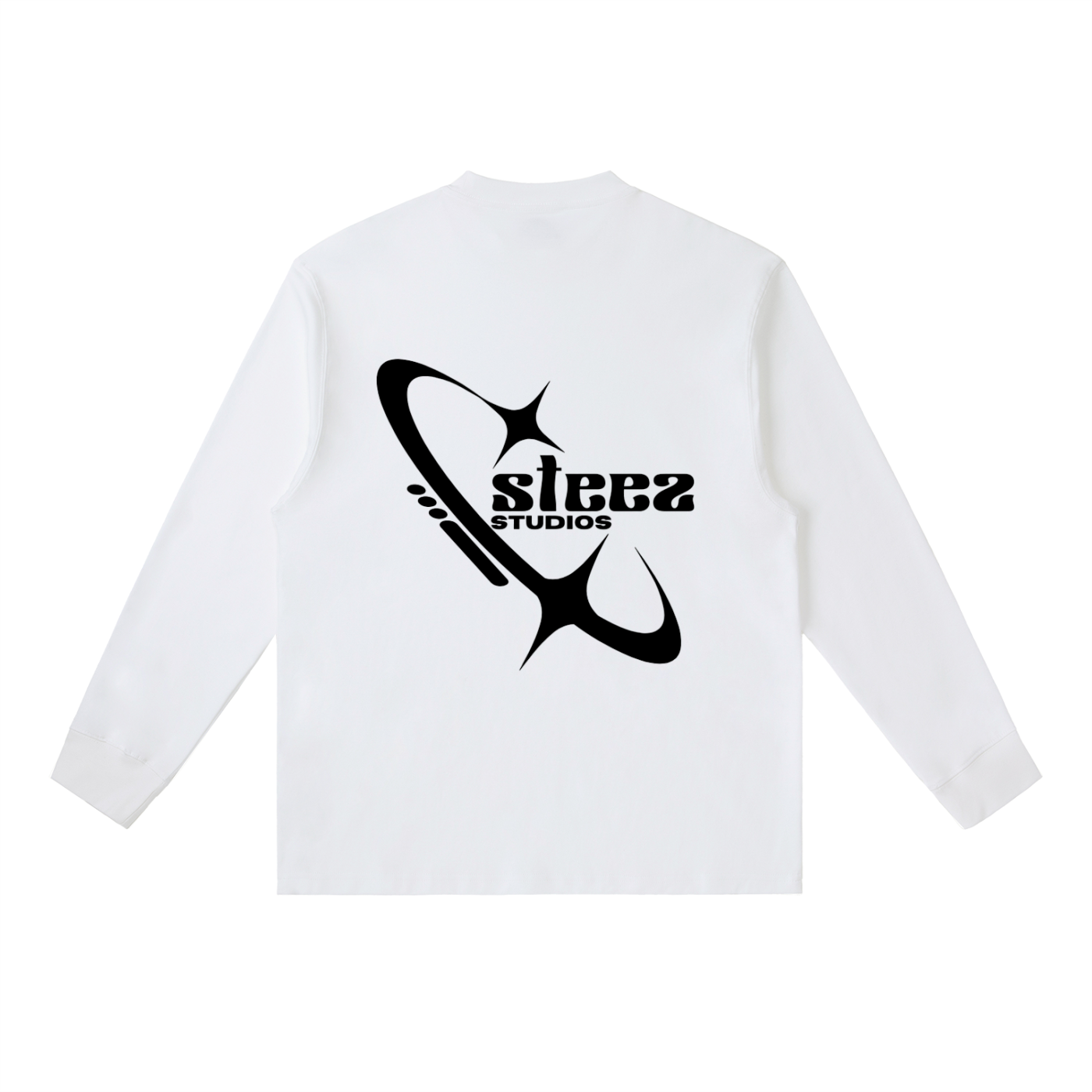 "COSMIC STEEZ" WHITE LONGSLEEVE